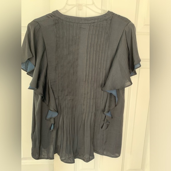 Anthropologie Ruffled Pintucked Blouse - Picture 7 of 11